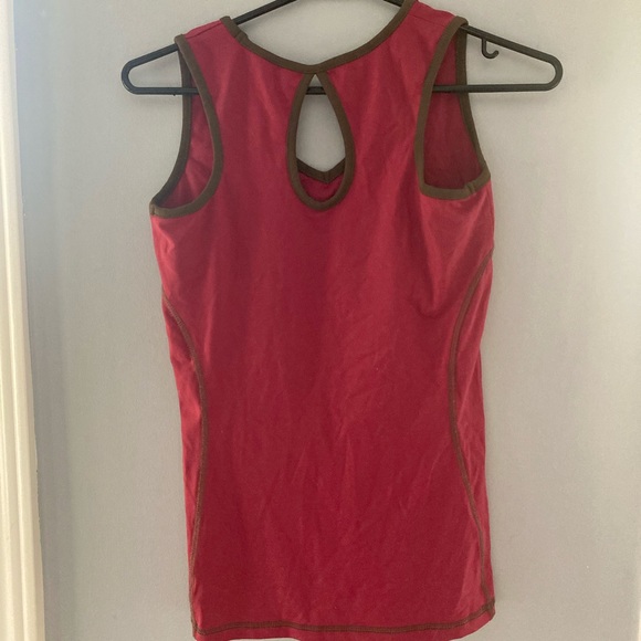 Pink and brown athletic dedicated tank top size small - Picture 2 of 5
